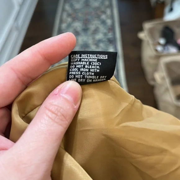 Jones New York Faux Suede Camel Color Button Down Blazer size S - Picture 10 of 10